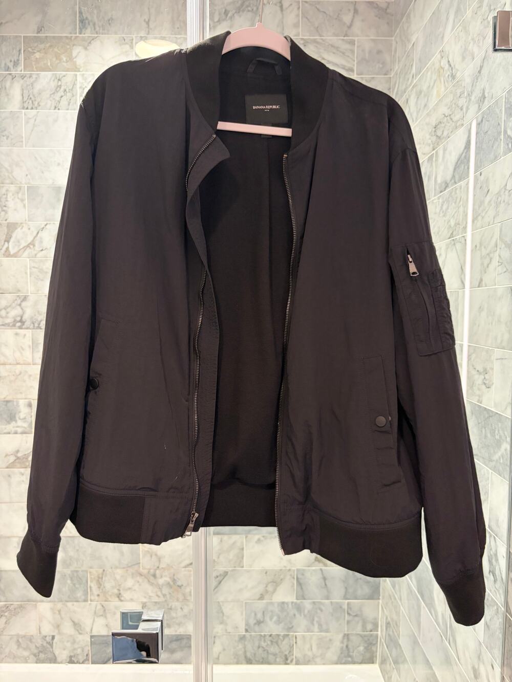 Banana Republic Bomber Jacket Black Men's L
